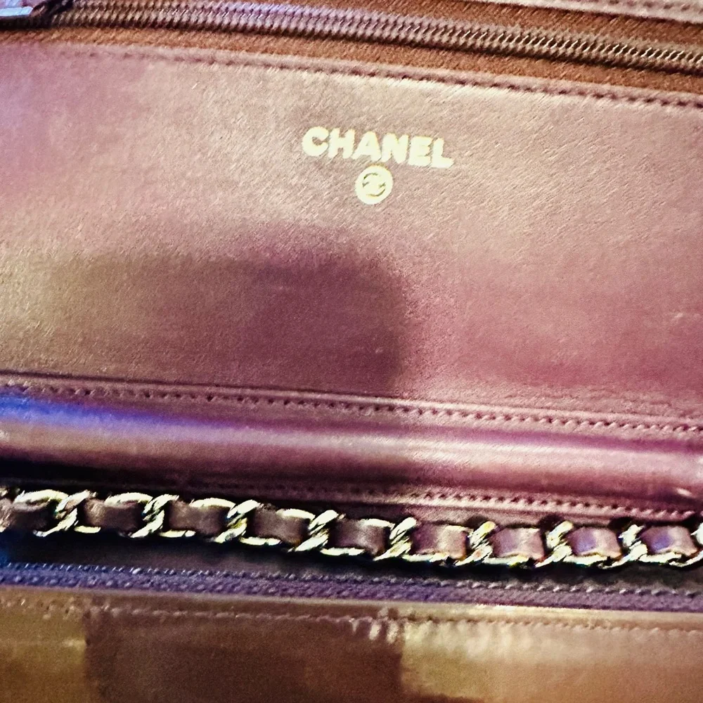 Chanel Quilted Burgundy Wallet On Chain - Picture 8 of 16